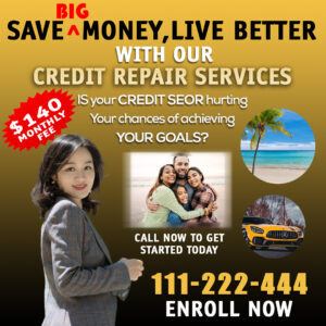 Credit Repair Save Money Flyer Free Template