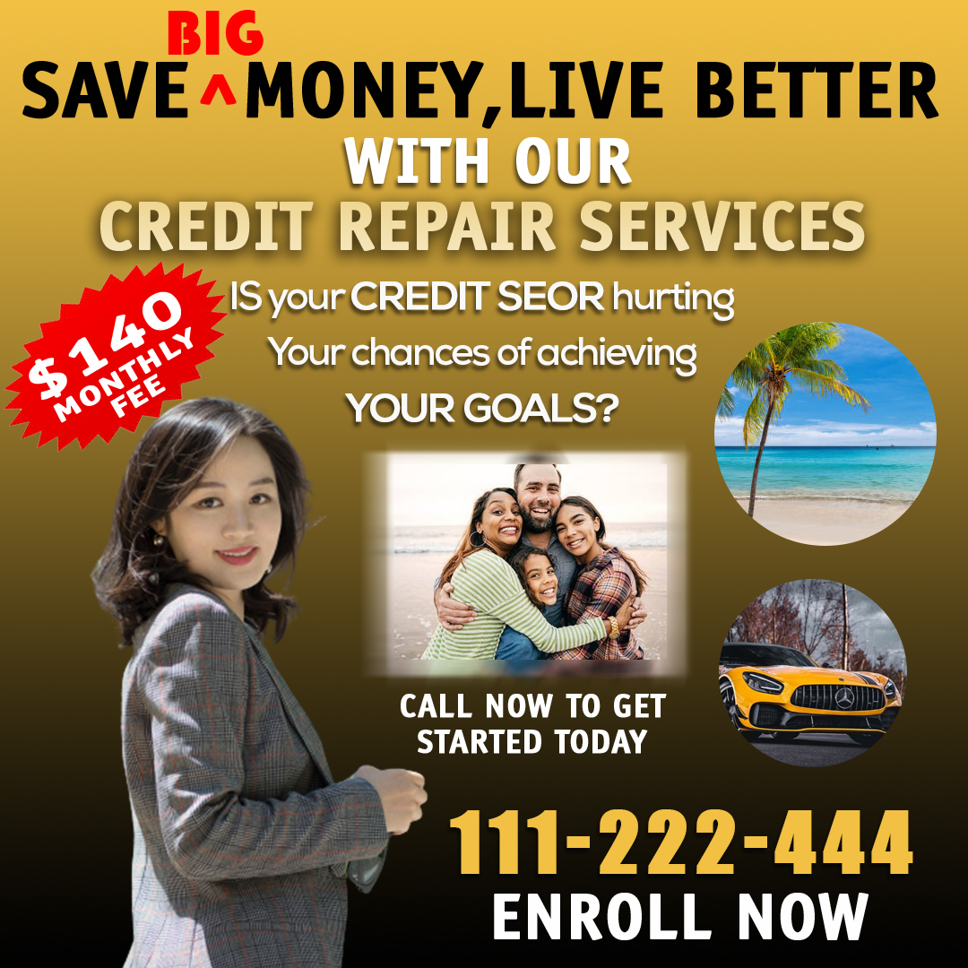 Credit repair save money flyer free template Credit Repair Save Money Flyer Free Template