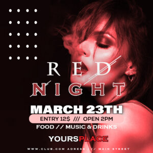 Night Party Flyer Free Psd Template