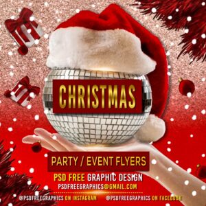 christmas flyer free template-psd free graphics