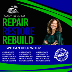 credit restore flyer free psd template