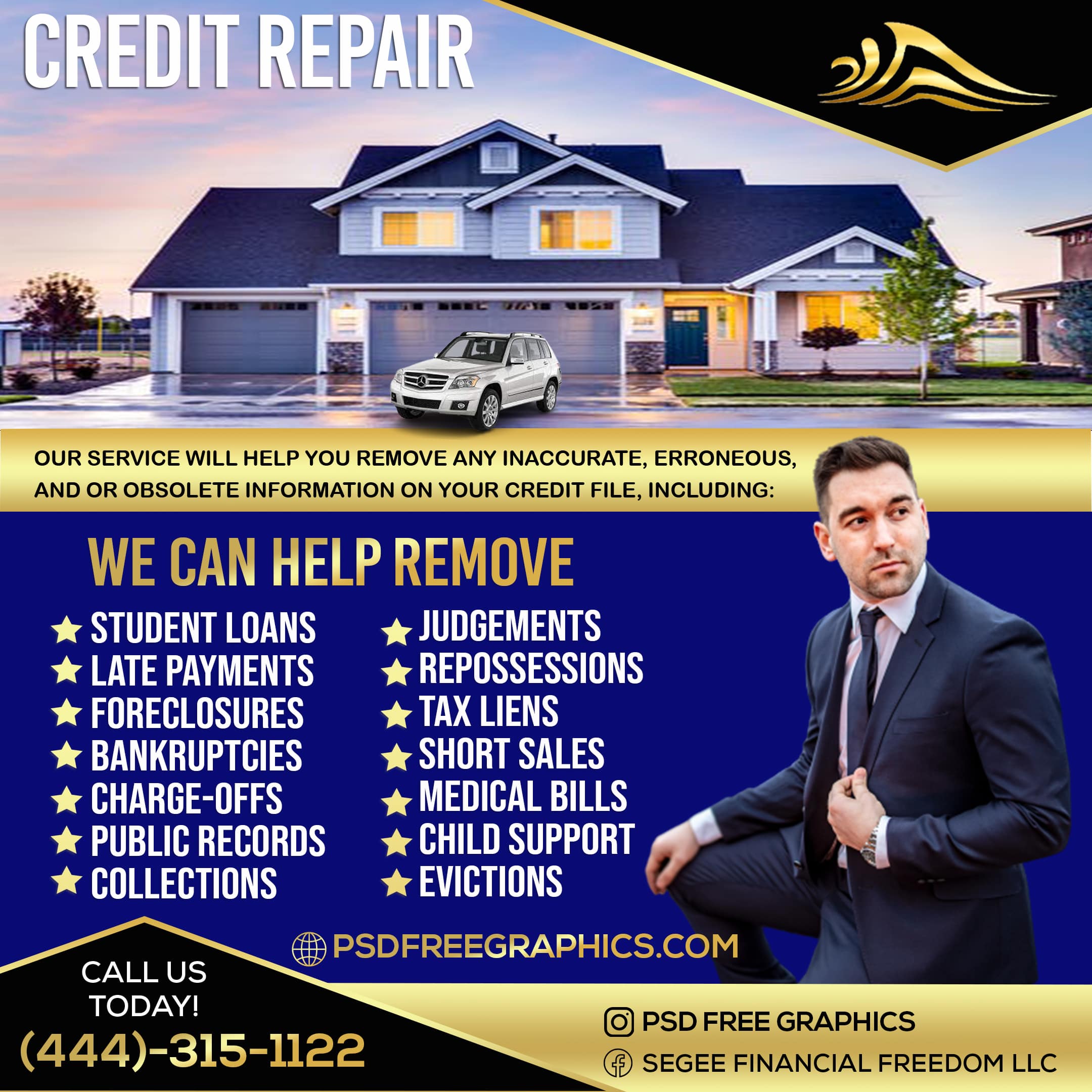 credit repair home flyer-psd free graphics credit repair home flyer-psd free graphics