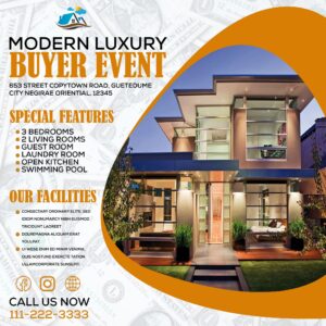 real estate flyer template-psd free graphics