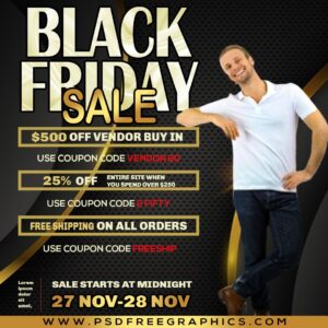 Black Friday Flyer-PSD Free Graphics