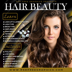 hair extension flyer
