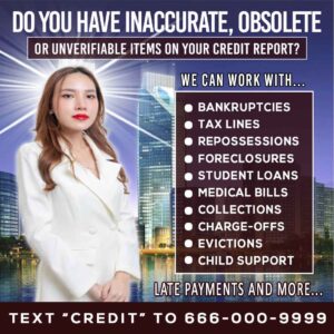 Unique Credit Repair Flyer