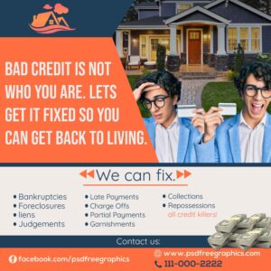 Credit Repair Flyer Post
