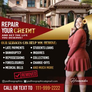 Credit Repair Tax Flyer