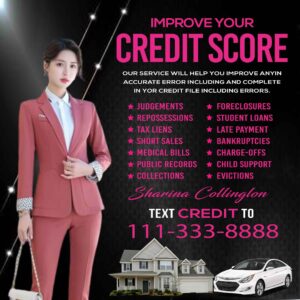 Editable Credit Repair Flyer-PSD Free Graphics
