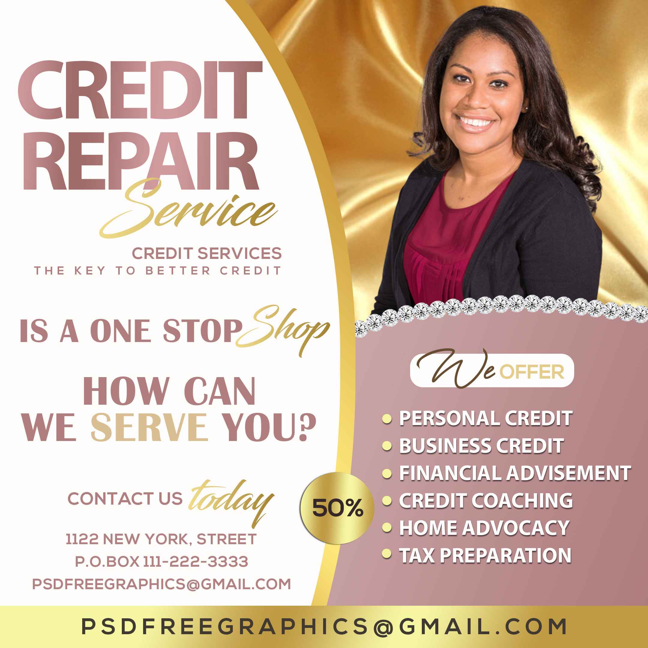Unique Credit Repair Flyer-PSD Free Graphics Unique Credit Repair Flyer-PSD Free Graphics