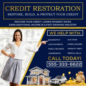 Premade Credit Business Flyer-PSD Free Graphics