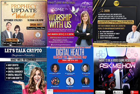 Business Flyer, Instagram Flyer, Webinar, TV Show